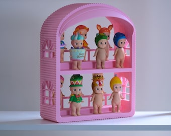 Pink Sonny Angel Display Shelf - Trinket Hotel Display Case