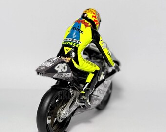 1/12 Scale Motogp Rider Figurine Valentino Rossi Riding 1996 - Etsy