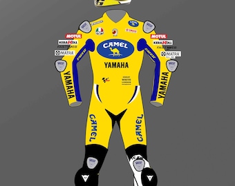 Imagem digital para Valentino Rossi 2006 CAMEL Design 1/12 pronta para impressão