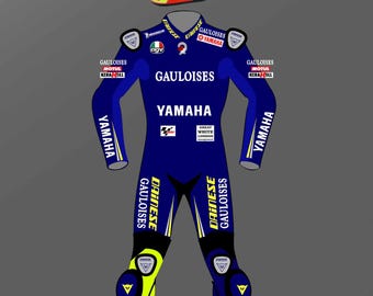 Imagem digital para Valentino Rossi 2004/2005 GAULOISES Design 1/12 pronto para impressão