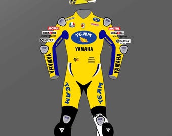 Imagem digital para Valentino Rossi 2006 TEAM Design 1/12 pronta para impressão