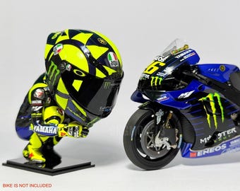 1/12 Scale Motogp Figure Valentino Rossi Standing Pose 2012 (big