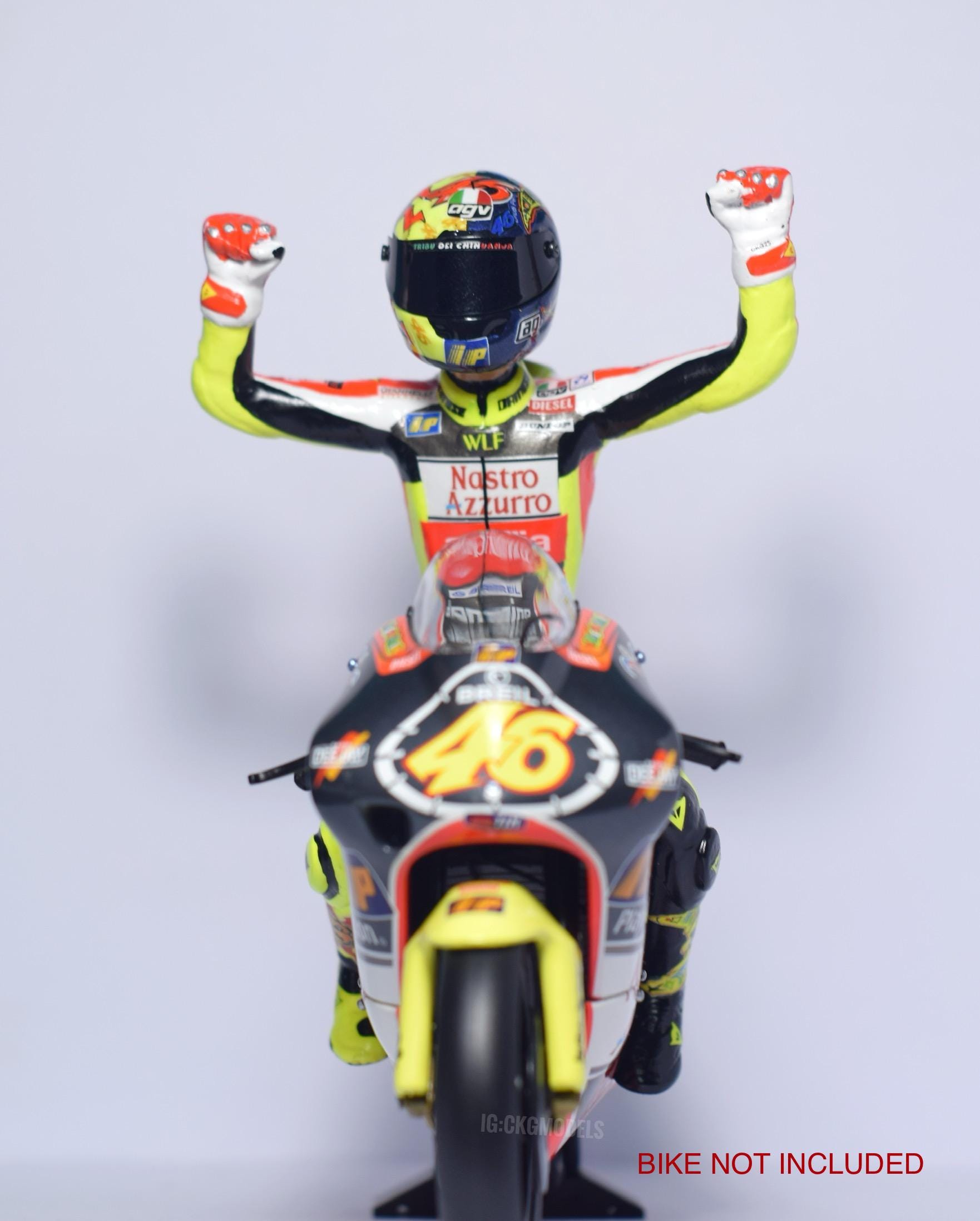 1/12Valentino Rossi Figurine モトＧＰ1999 1/12 Scale Motogp Rider Figurine Valentino Rossi Celebration 1999