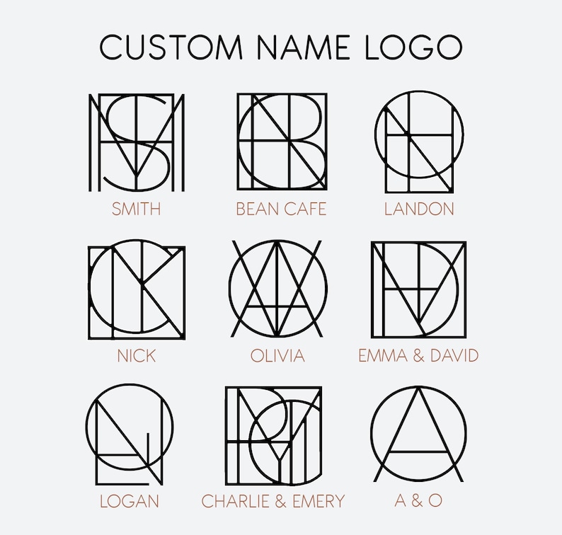 Custom Name Logo Design Word Logo Initial Logo Personalized Business ...