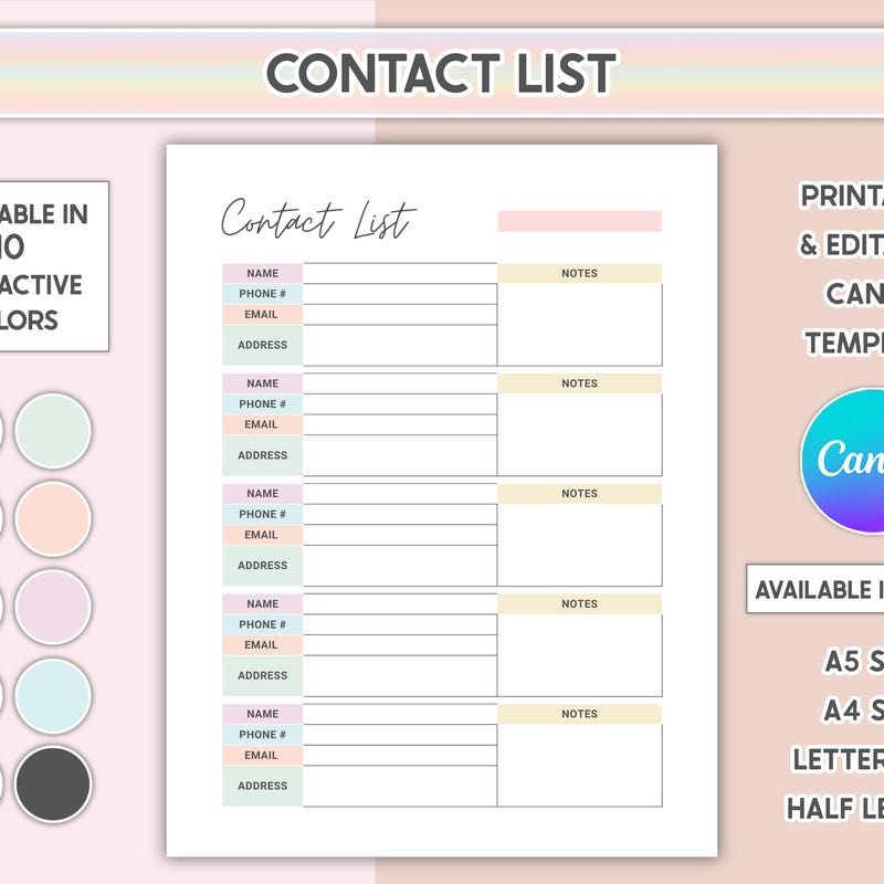 Address Book Templates