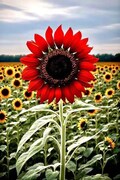 Velvet Red Sunflower Seeds - Helianthus Annuus - Strawberry Blonde - Pretty Flowers - Garden - Fall - Heirloom Seeds - Autumn product logo