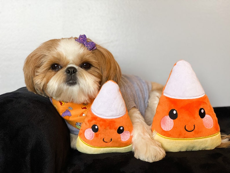 Candy Corn Dog Toy Halloween Dog Toy Plushy Dog Toy Etsy