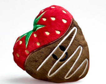 Berry Sweet Strawberry Plush Dog Toy