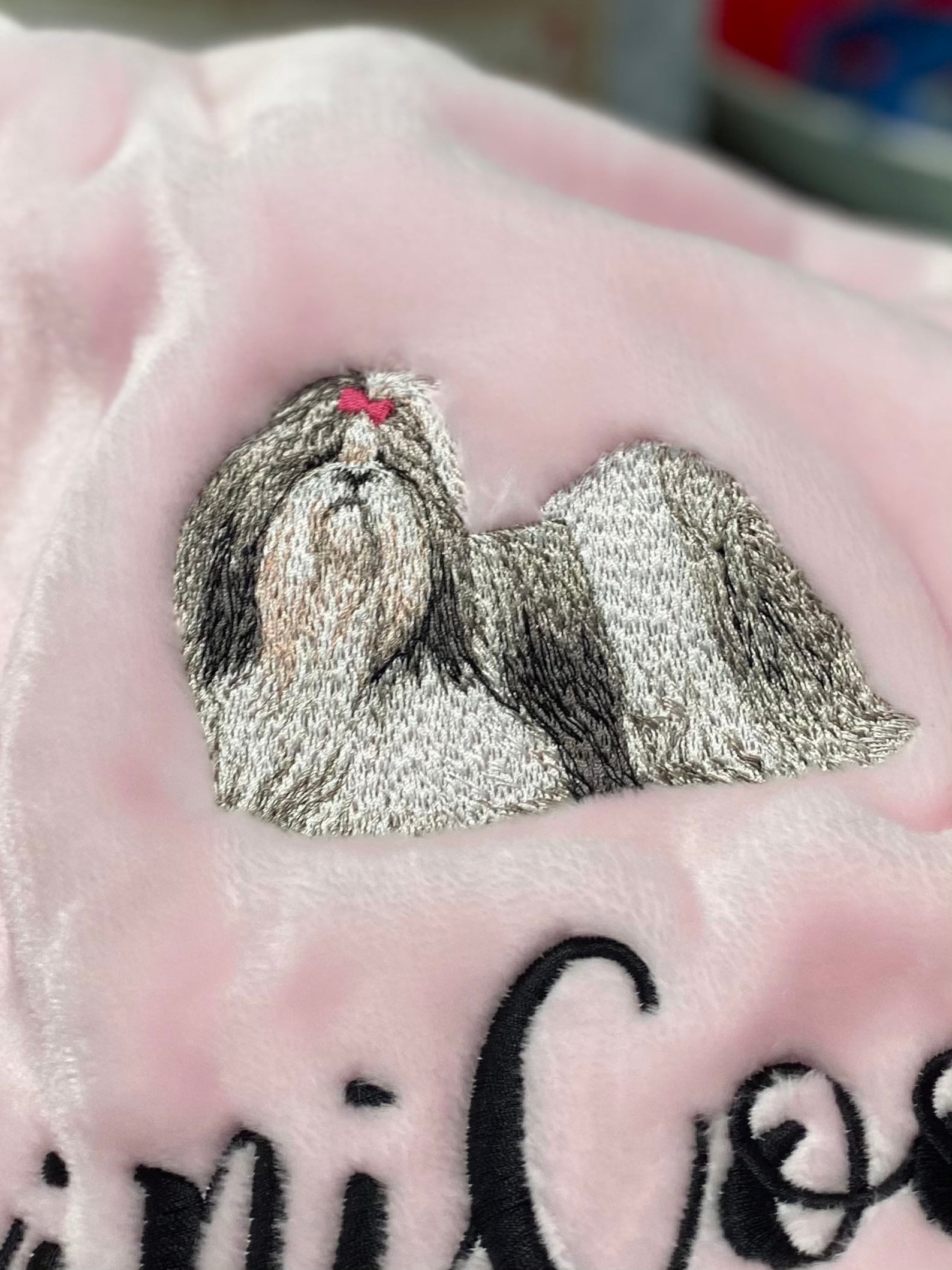 Shih Tzu Charm Quilted Blanket NCU0DK452 main image 0