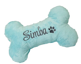Dog Pillow - Bone Shaped Dog Pillow-Personalized-Pet Pillow With Paw Print-Home Decor