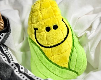 Corn on the Cob Plush Dog Toy