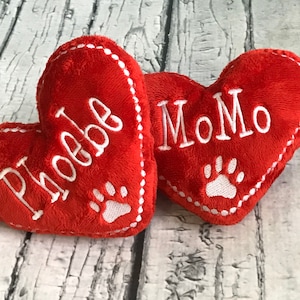 Dog Toy Personalized Heart Pet Toy Heart Shaped Squeaky Valentine's Day image 5