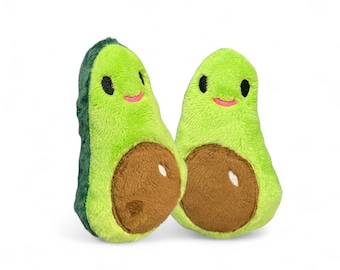 Avocado Plush Dog Toy-Squeaky or Crinkle Toys