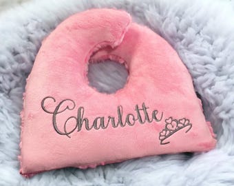 Dog Pillow-Top Knot Pillow-Grooming Pillow-With Embroidered Tiara-W/Personalization Included