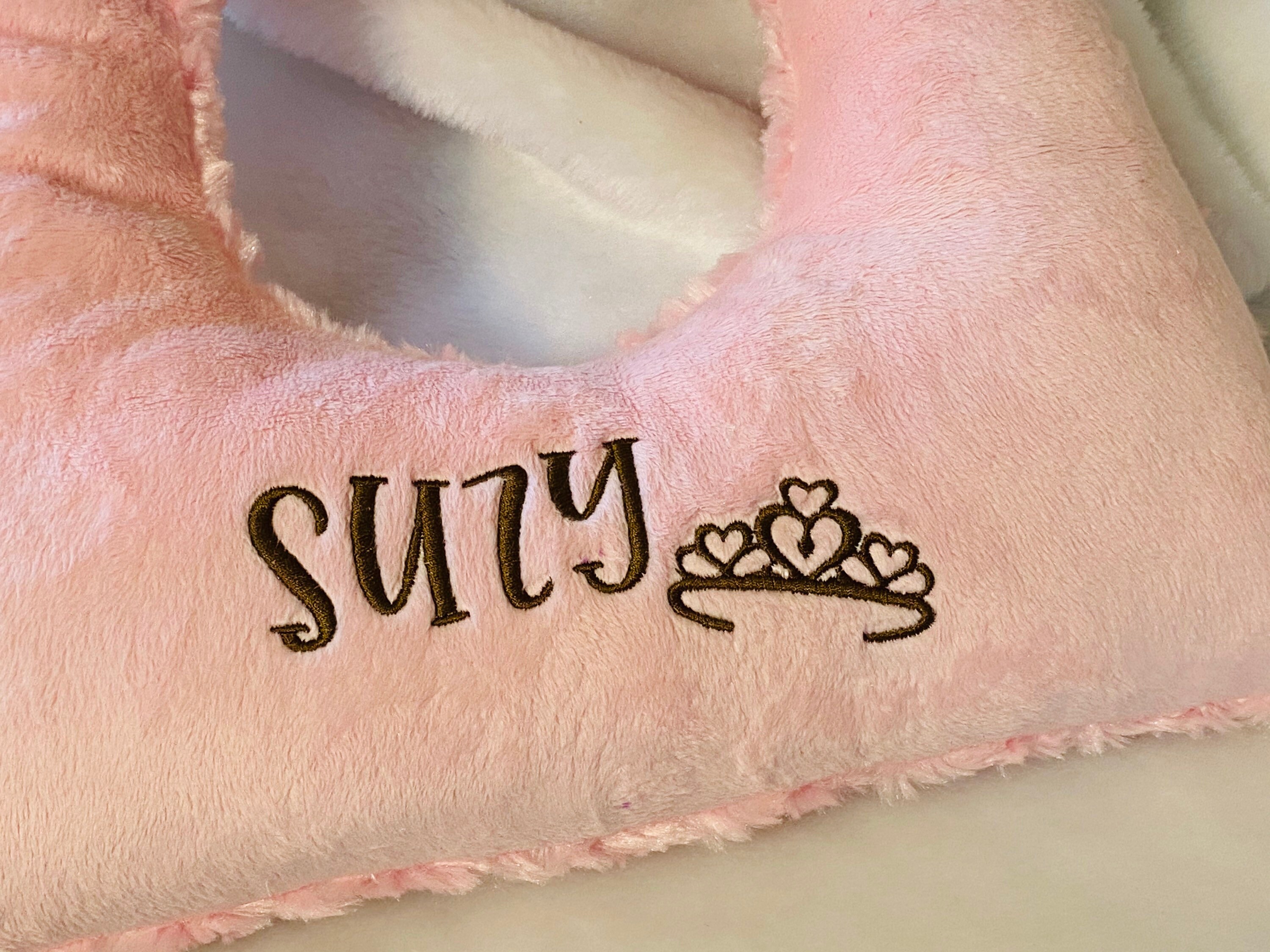 Top Knot PillowGrooming PillowWith Optional Tiara Embroidery Etsy