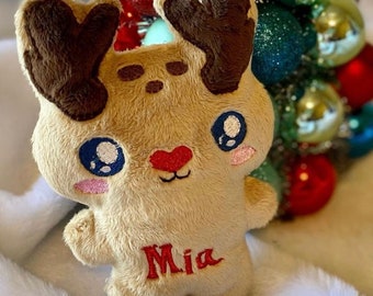 Christmas Reindeer Dog Toy-Personalized and Handmade