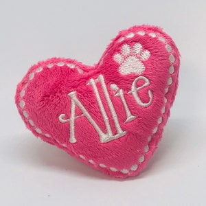 Dog Toy Personalized Heart Pet Toy Heart Shaped Squeaky Valentine's Day image 9