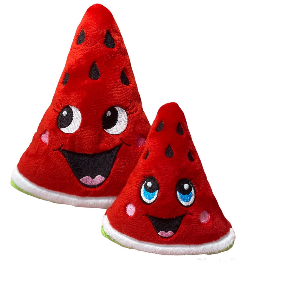 Watermelon Dog Toy Squeaky or Crinkle Dog Toy Gifts for Etsy