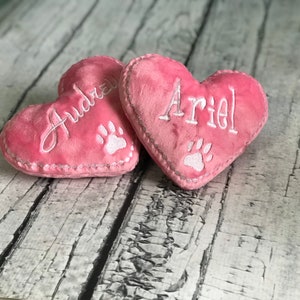 Dog Toy Personalized Heart Pet Toy Heart Shaped Squeaky Valentine's Day image 7