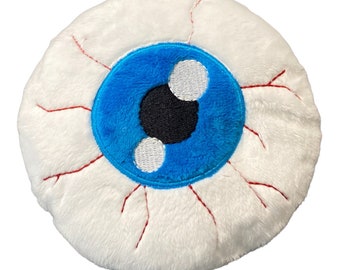 Halloween Googly Eye Ball Dog Toy: Squeaky Crinkle Plush Stuffie