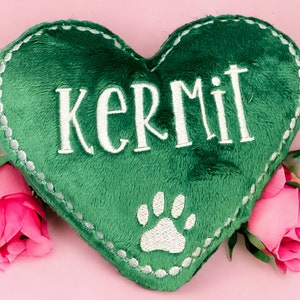 Dog Toy Personalized Heart Pet Toy Heart Shaped Squeaky Valentine's Day image 3