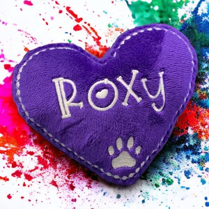 Dog Toy Personalized Heart Pet Toy Heart Shaped Squeaky Valentine's Day image 2