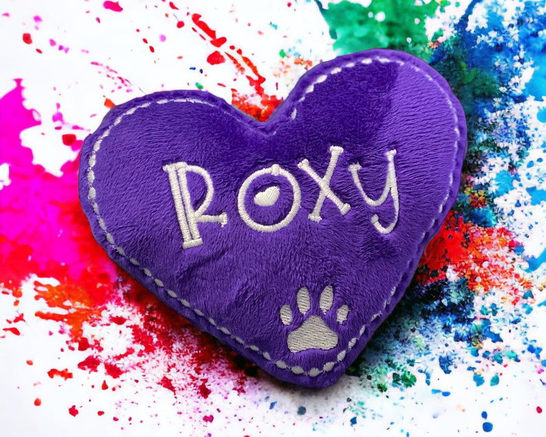 Dog Toy Personalized Heart Pet Toy Heart Shaped Squeaky Valentine's Day image 2