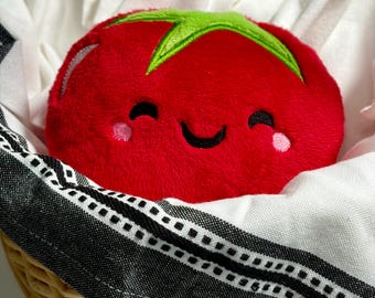 Tomato Plush Dog Toy