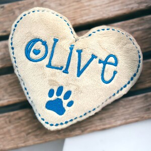 Dog Toy Personalized Heart Pet Toy Heart Shaped Squeaky Valentine's Day image 6