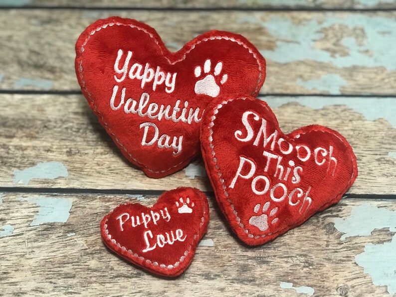 Dog ToyHeart ToyValentines Day Gift for DogsStuffie Etsy
