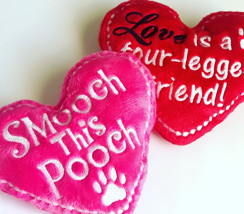 Dog Toyheart Toyvalentines Day Gift for Dogsstuffie Etsy