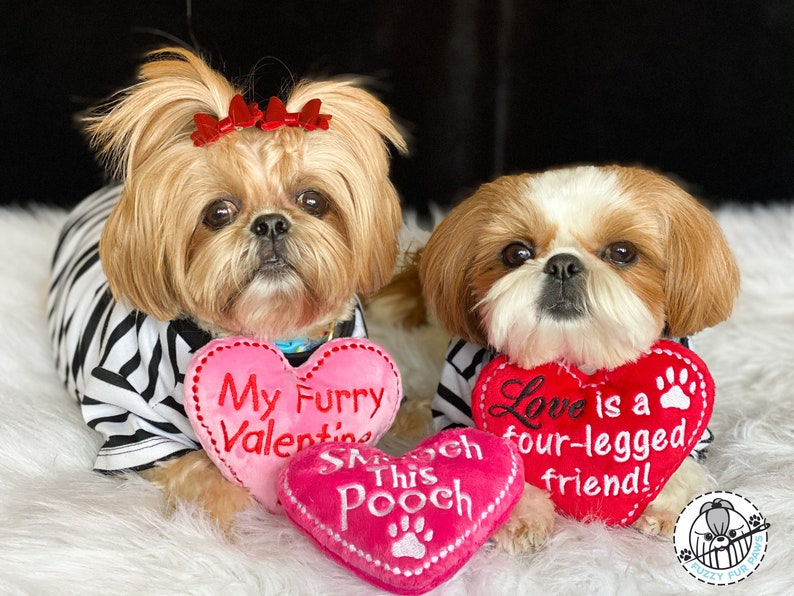 Dog Toyheart Toyvalentines Day Gift for Dogsstuffie Etsy
