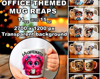 Sarkastisches Kaffeetassen Set | Lustige Bürobecher-Verpackungs-Sammlung | Büro Leben Lustig Druck | Lustiger Kaffee | Süßer Welpe aus Keramik