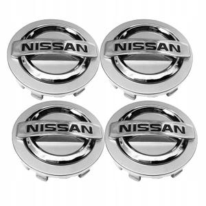 Set of 4 Silver Nissan 54mm Wheel Center Cap for Altima Maxima Murano 40343AU51A