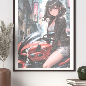 Saya Tokyo バイクガールアート – シネマティックな日本のストリートライダー（デジタルダウンロード）