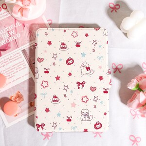 Bow Kitten Kindle Case With Hand Strap, Kindle 6/6.8/7" Case, Kindle Paperwhite 12th/11th/10th Case, Kindle 12/11/10, 2025 Kindle Case