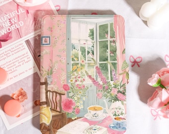 Afternoon Tea Kindle Case With Hand Strap, Kindle 6/6.8/7" Case, Kindle Paperwhite 12th/11th/10th Case, Kindle 12/11/10, 2025 Kindle Case