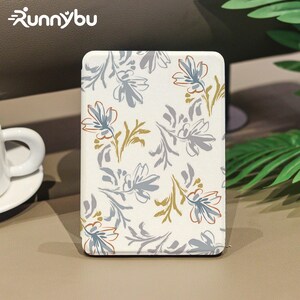 Personalized Neutral Botanical Line Art Kindle Case with Hand Strap, for Kindle 10/11/12th 6", Paperwhite 12th 7", Gifts for Bookish Readers
