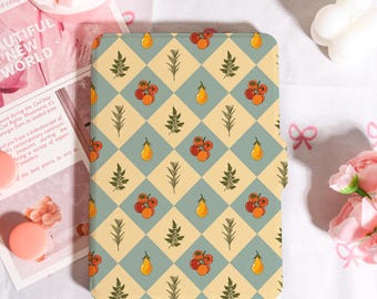 Fruit Pattern Kindle Case With Hand Strap, Kindle 6/6.8/7" Case, Kindle Kobo Paperwhite 12th/11th Case, Kindle 12/11/10, 2025 Kobo Case