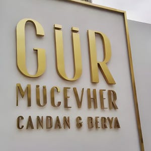 Letrero para escaparate, logotipo de empresa para exteriores, letrero comercial personalizado, letras metálicas grandes, letrero de tienda, señalización metálica 3D personalizada, letrero fabricado
