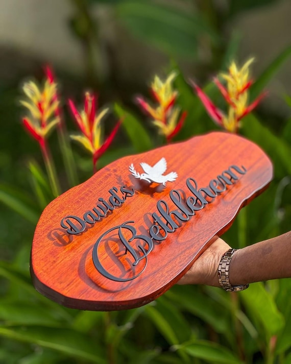 Custom Name Plate Sign | Personalized Wooden & Metal plaque | House Name Board | Custom Door Sign  | Lasercut Logo Sign | Address Sign
