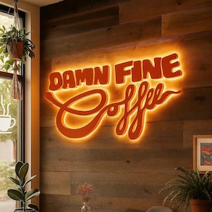 Backlit Sign, Beauty Salon Sign, Reception Logo Sign, Illuminated Letters, Light up Sign, Business Signboard, 3D Metal Shop Sign, Cafe Sign