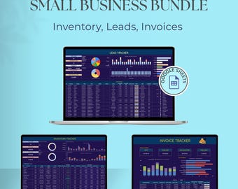 Business Tracker Bundle: Inventory, Lead & Invoice Google Sheets (PDF Download)