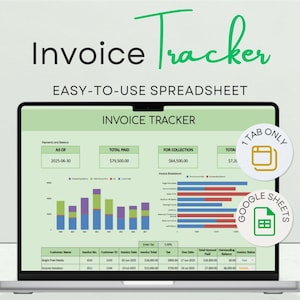 Editable Invoice Spreadsheet | Google Sheets Template for Invoicing | Payment & Client Tracker | Small Business Finance Tool