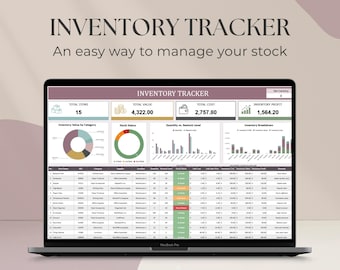 Bestands-Tracker-Arbeitsblatt für kleine Unternehmen | Bestandsführung Vorlage | Bestandsliste | Materialinventur
