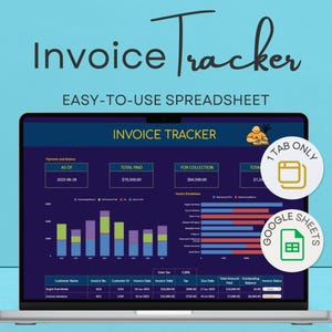 Invoice Tracker Spreadsheet | Google Sheets Invoice Template | Payment & Client Tracker | Editable Invoice Log