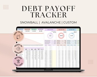Einfache Kalkulationstabelle zur Gehaltsverfolgung | Snowball & Avalanche Tilgungsrechner | + Kostenloser Budgetplaner