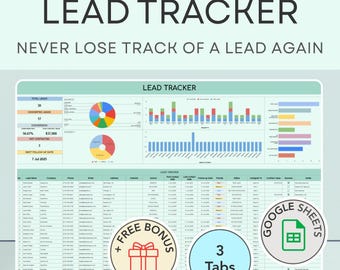 Leadtracker Google Spreadsheets | Client Management CRM (bonusfactuursjabloon)