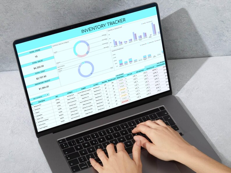 Inventory Tracker Google Sheet Template: Small Business Stock ...