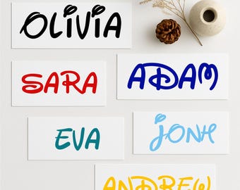 Personalised Name Labels for Kids | Vinyl Waterproof Stickers for School & Nursery | Fast UK Dispatch